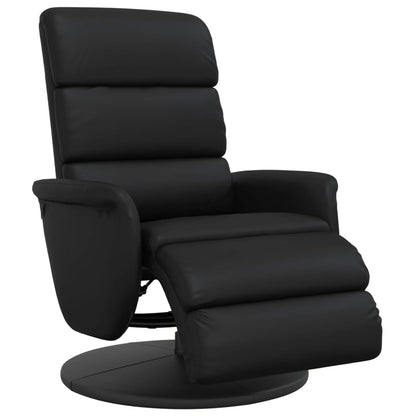 Fauteuil Verstelbaar Met Voetensteun Kunstleer Zwart