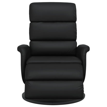 Fauteuil Verstelbaar Met Voetensteun Kunstleer Zwart