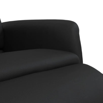 Fauteuil Verstelbaar Met Voetensteun Kunstleer Zwart