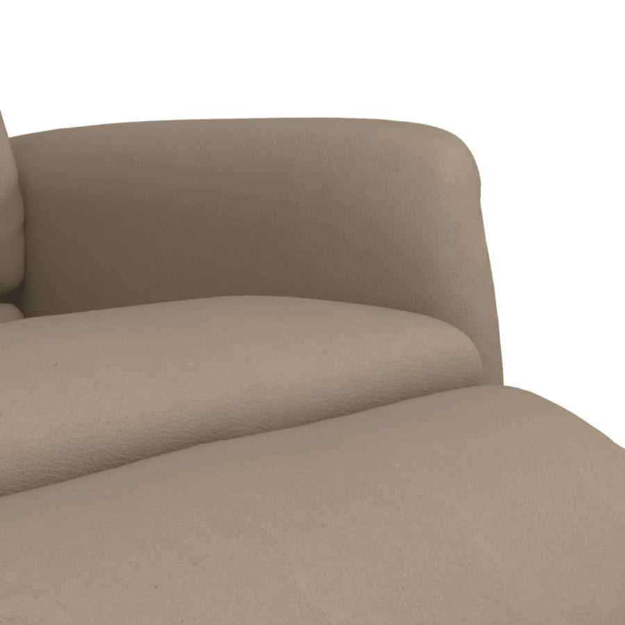 Fauteuil Verstelbaar Met Voetensteun Kunstleer Kleur Cappuccino