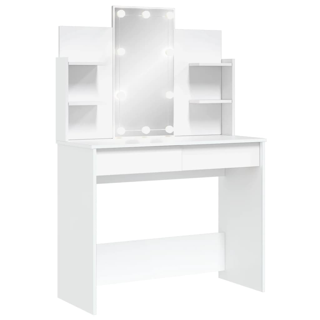Kaptafel Met Led-Verlichting 96X40X42 Cm Wit