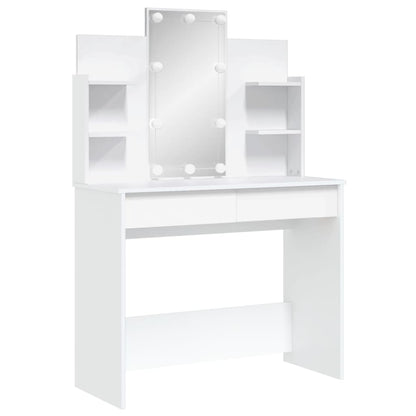 Kaptafel Met Led-Verlichting 96X40X42 Cm Wit