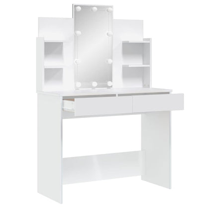 Kaptafel Met Led-Verlichting 96X40X42 Cm Wit