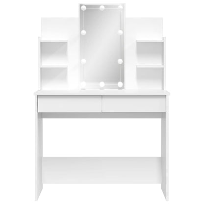 Kaptafel Met Led-Verlichting 96X40X42 Cm Wit