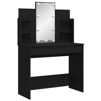 Kaptafel Met Led-Verlichting 96X40X142 Cm Zwart