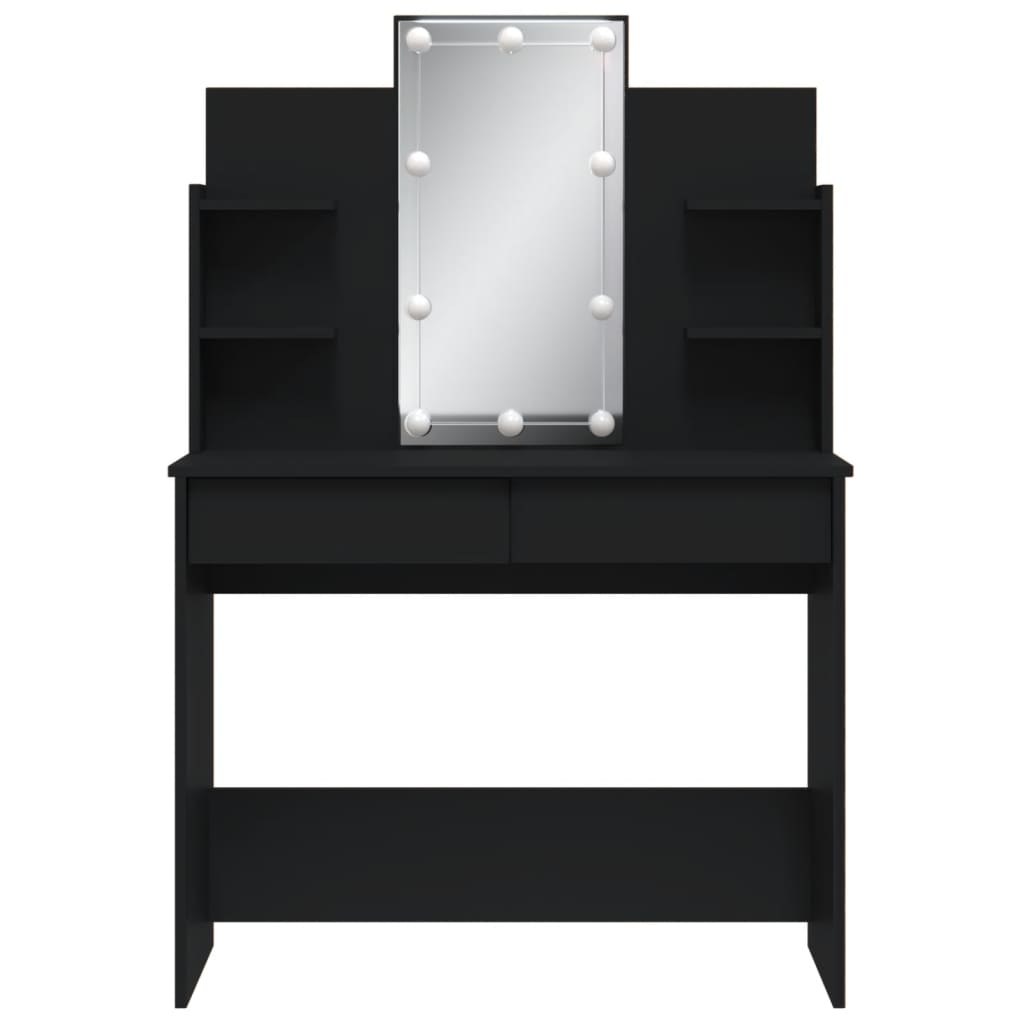 Kaptafel Met Led-Verlichting 96X40X142 Cm Zwart