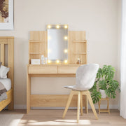 Kaptafel 96x40x142 cm sonoma eiken LED