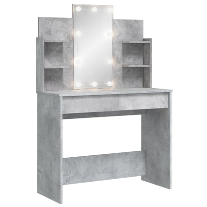 Kaptafel Met Led-Verlichting 96X40X42 Cm Betongrijs