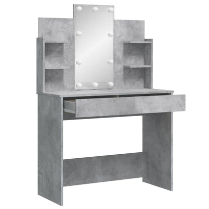 Kaptafel Met Led-Verlichting 96X40X42 Cm Betongrijs