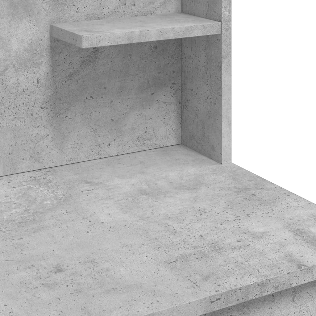 Kaptafel Met Led-Verlichting 96X40X42 Cm Betongrijs