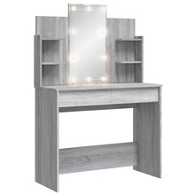 Kaptafel Met Led-Verlichting 96X40X42 Cm Grijs sonoma