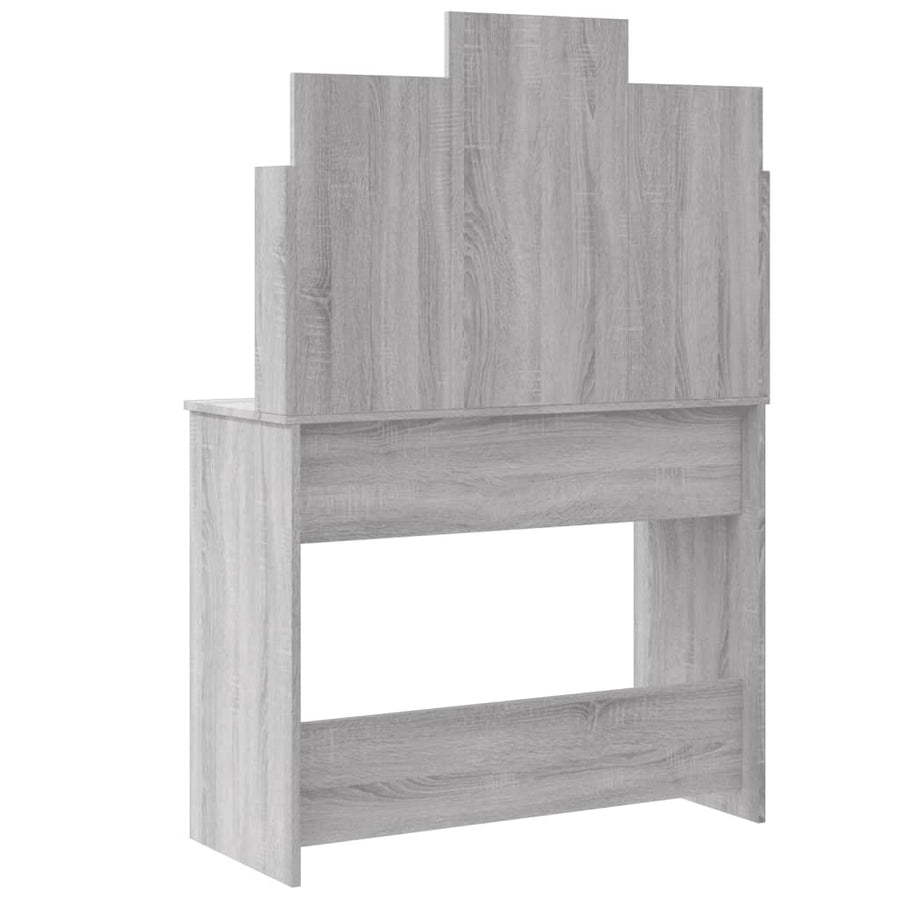 Kaptafel Met Led-Verlichting 96X40X42 Cm Grijs sonoma