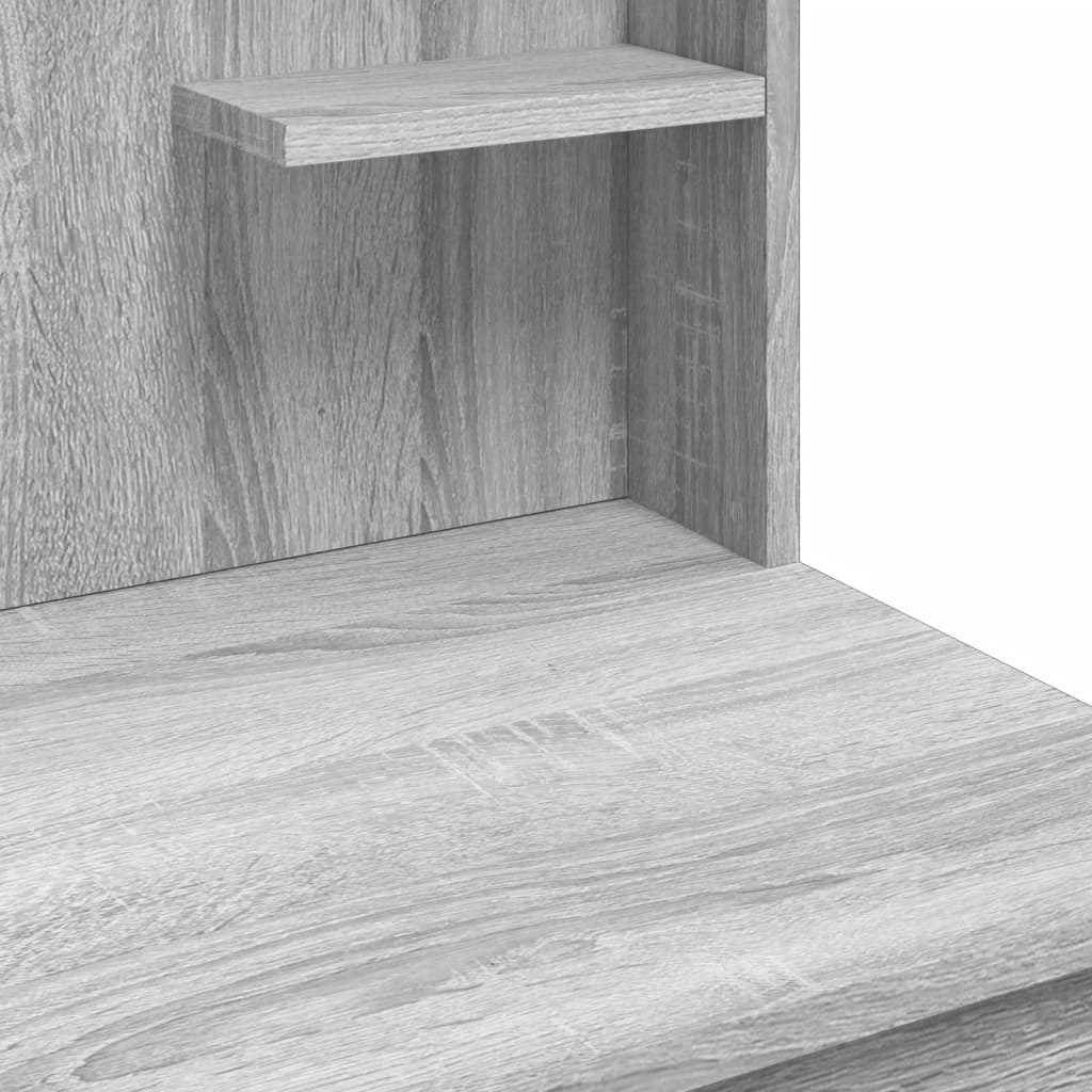 Kaptafel Met Led-Verlichting 96X40X42 Cm Grijs sonoma