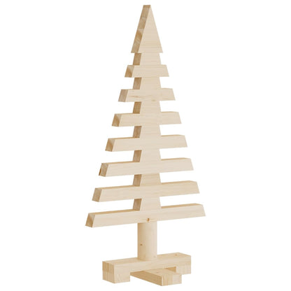 Kerstdecoraties kerstboom 3 st massief grenenhout