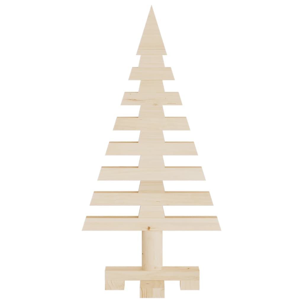 Kerstdecoraties kerstboom 3 st massief grenenhout