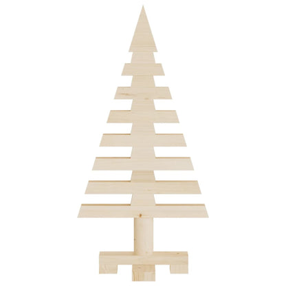 Kerstdecoraties kerstboom 3 st massief grenenhout