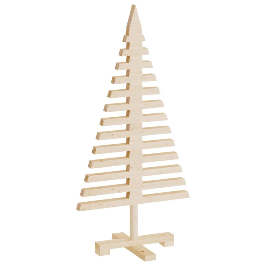 Kerstdecoraties kerstboom 3 st massief grenenhout