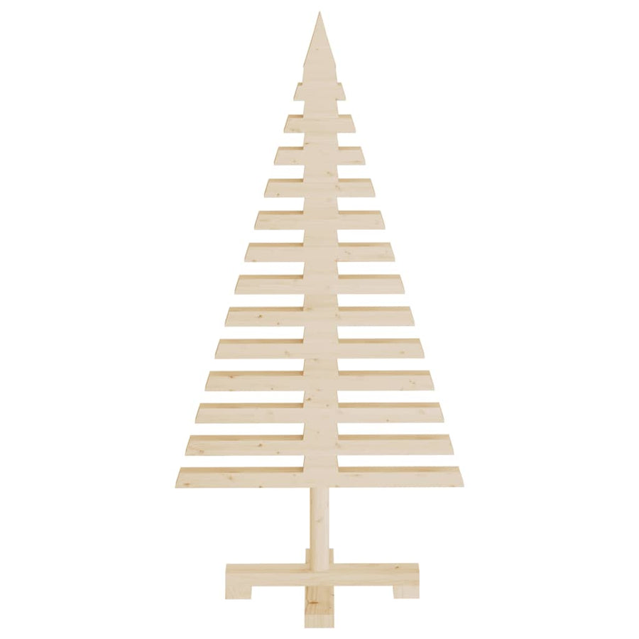 Kerstdecoraties kerstboom 3 st massief grenenhout