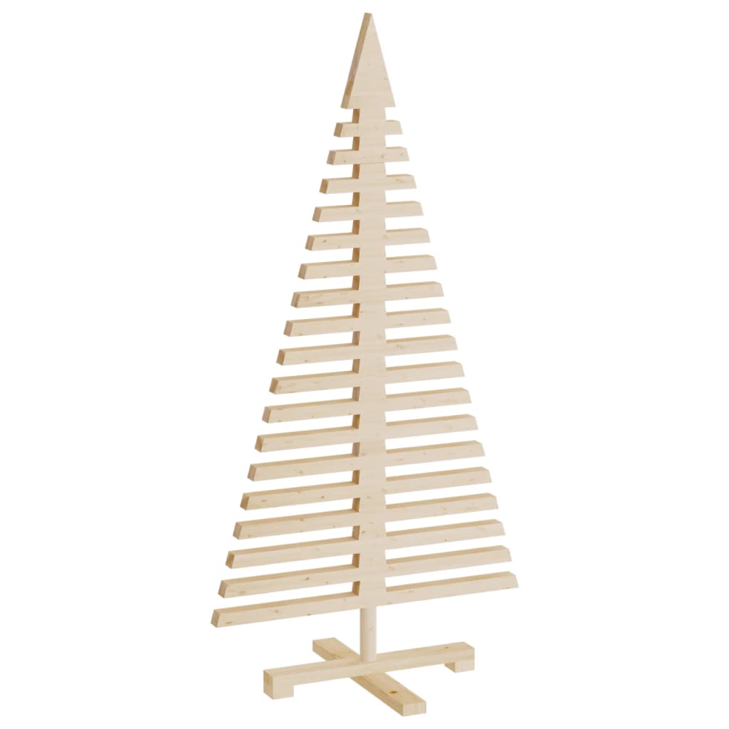 Kerstdecoraties kerstboom 3 st massief grenenhout