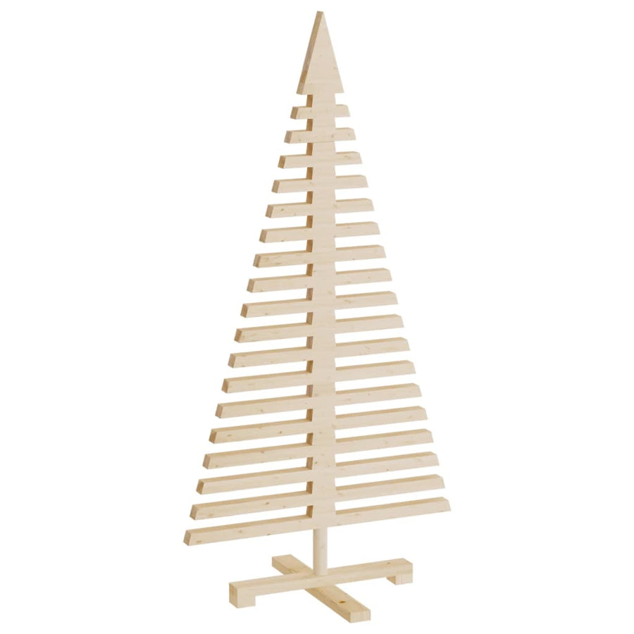 Kerstdecoraties kerstboom 3 st massief grenenhout