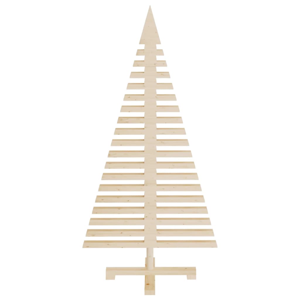 Kerstdecoraties kerstboom 3 st massief grenenhout
