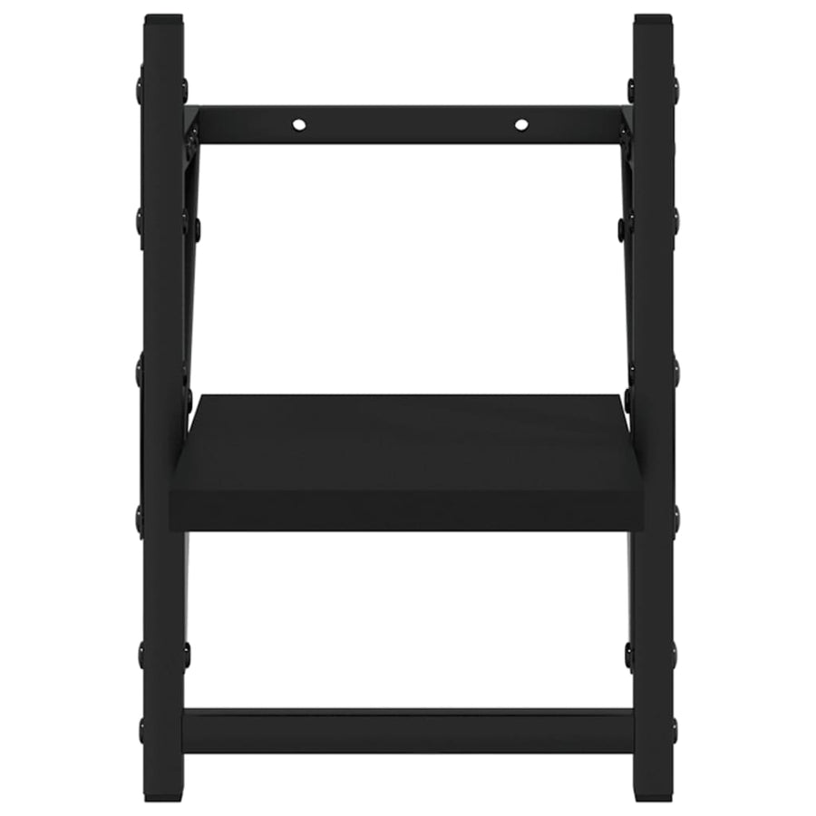 Wandschappen Met Stangen 20 x 25 x 30 cm Zwart