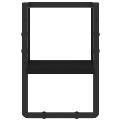 Wandschap Met Stang 20 x 25 x 30 cm Zwart