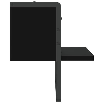 Wandschap Met Stang 30 x 25 x 30 cm Zwart