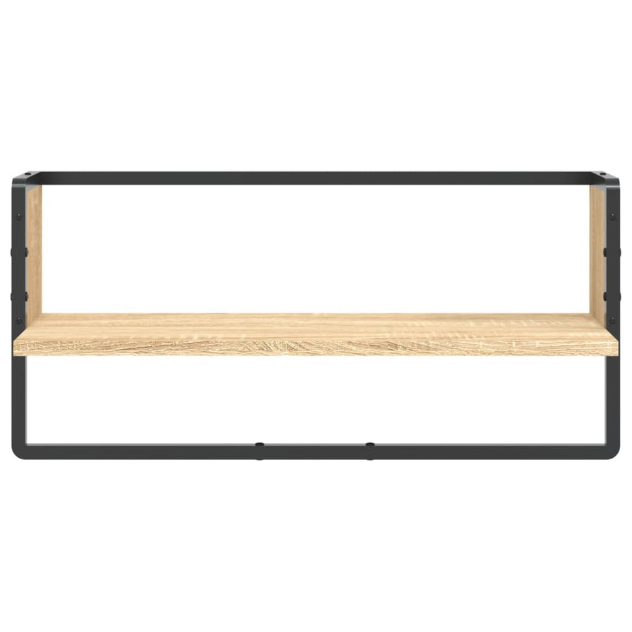 Wandschap Met Stang Kleurig Sonoma Eiken 65 x 25 x 30 cm