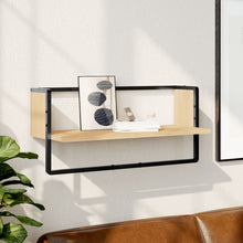 Wandschap Met Stang Kleurig Sonoma Eiken 65 x 25 x 30 cm