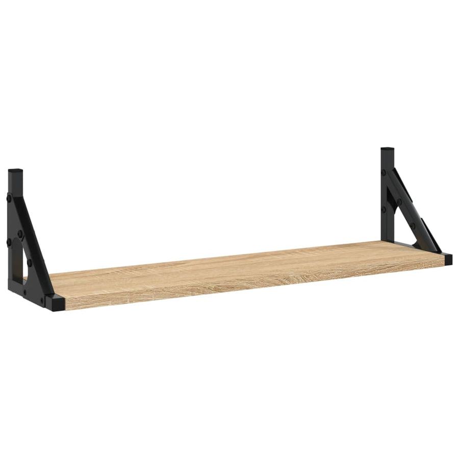 Wandschappen 2 St 60X15X15,5 Cm Sonoma Eikenkleurig