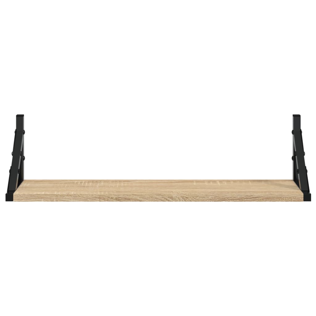 Wandschappen 2 St 60X15X15,5 Cm Sonoma Eikenkleurig