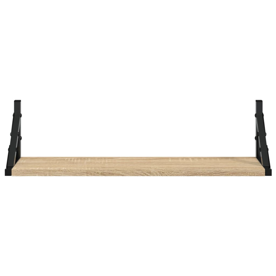 Wandschappen 2 St 60X15X15,5 Cm Sonoma Eikenkleurig
