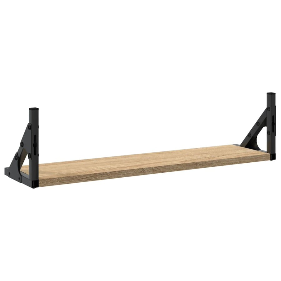 Wandschappen 2 St 60X15X15,5 Cm Sonoma Eikenkleurig