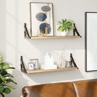 Wall shelves 2 pcs 60x15x15.5 cm Sonoma oak look
