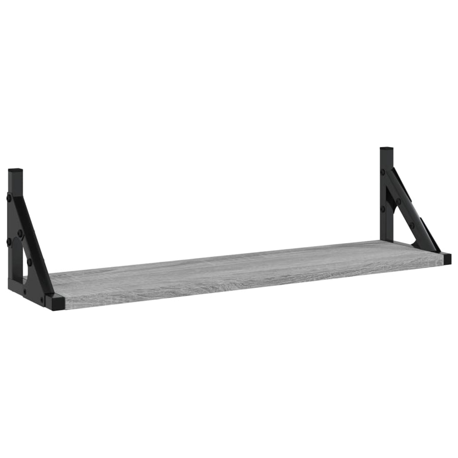 Wandschappen 60X15X15,5 Cm Eikenkleurig Grijs Sonoma 60 x 15 x 15.5 cm