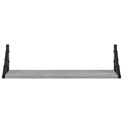 Wandschappen 60X15X15,5 Cm Eikenkleurig Grijs Sonoma 60 x 15 x 15.5 cm