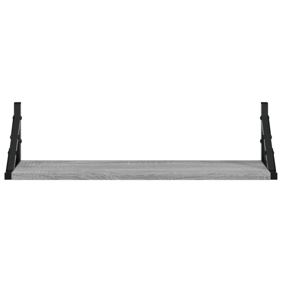 Wandschappen 60X15X15,5 Cm Eikenkleurig Grijs Sonoma 60 x 15 x 15.5 cm