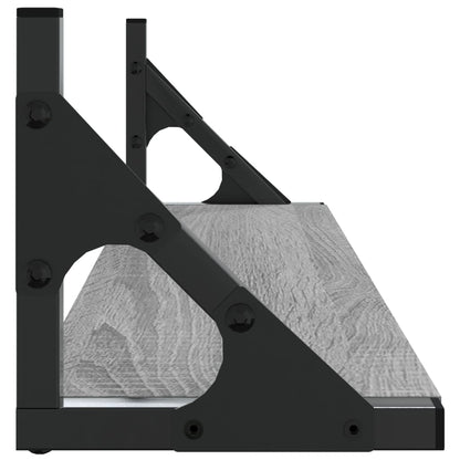 Wandschappen 60X15X15,5 Cm Eikenkleurig Grijs Sonoma 60 x 15 x 15.5 cm