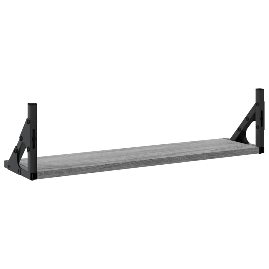 Wandschappen 60X15X15,5 Cm Eikenkleurig Grijs Sonoma 60 x 15 x 15.5 cm