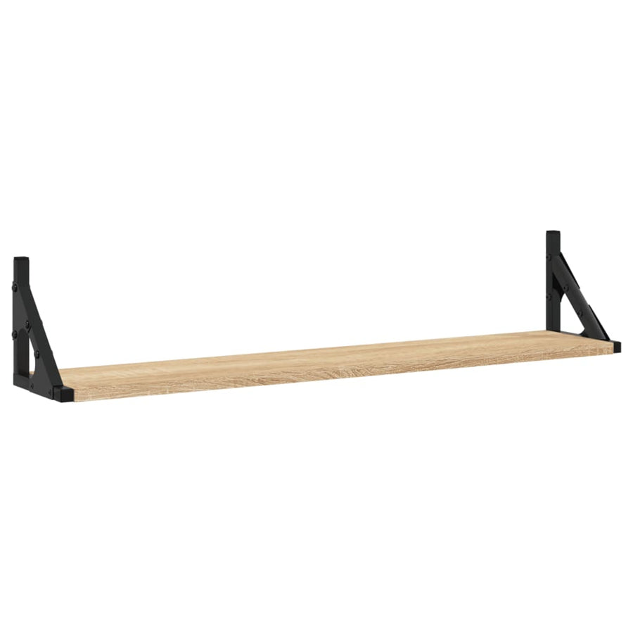 Wandschappen 2 St 80X15X15,5 Cm Bewerkt Hout Sonoma Eikenkleur