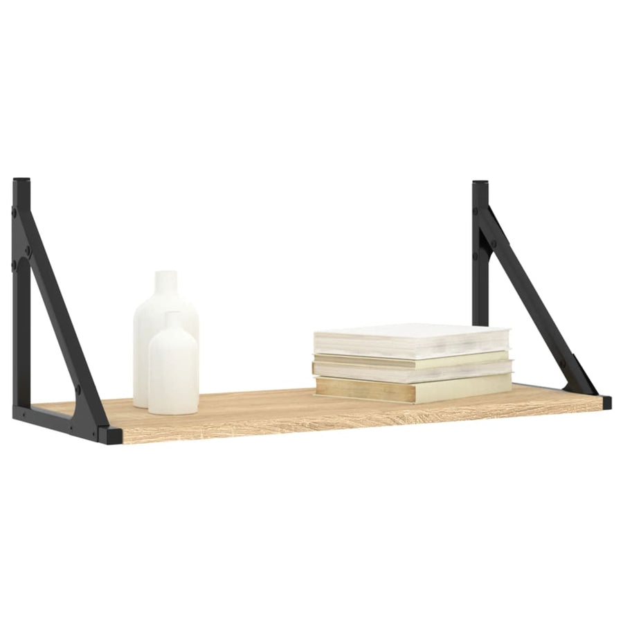 Wandschappen 2 St 60X25X25,5 Cm Bewerkt Hout Sonoma Eikenkleur