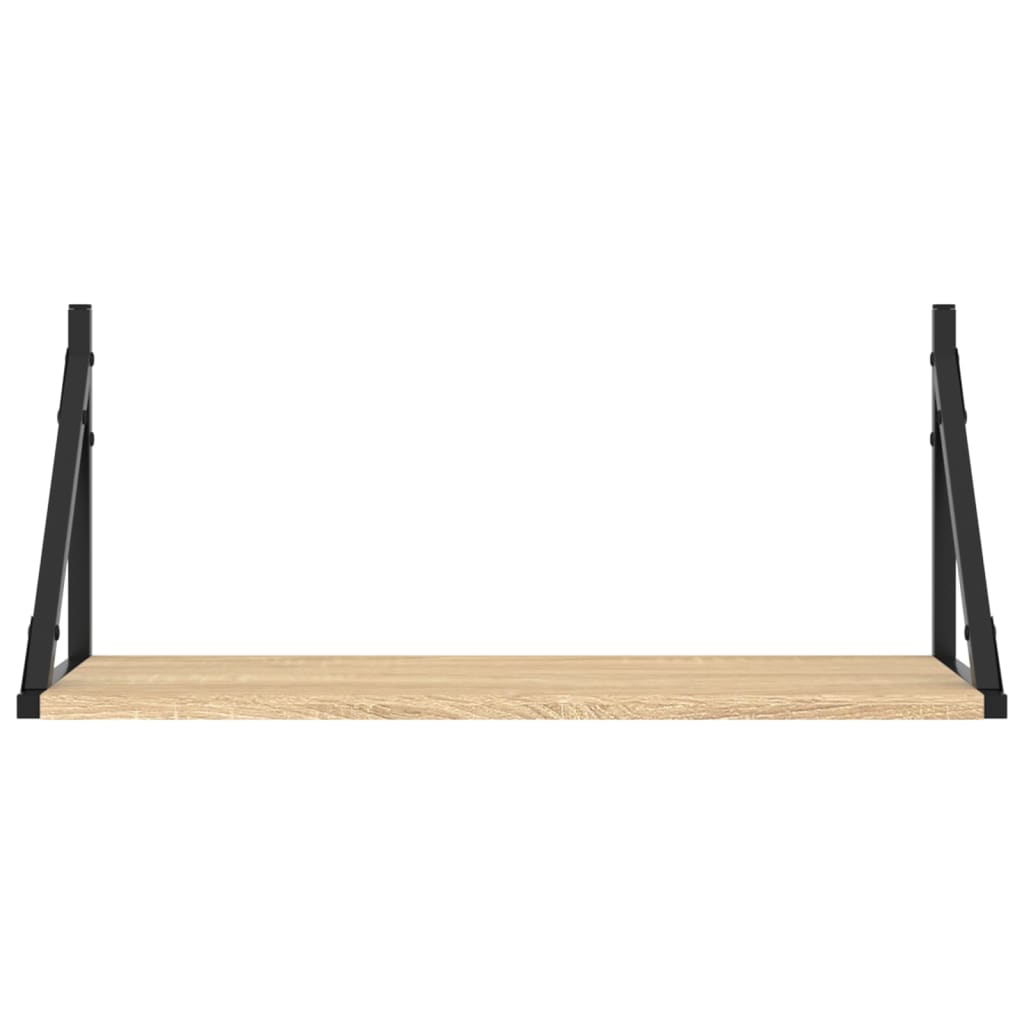Wandschappen 2 St 60X25X25,5 Cm Bewerkt Hout Sonoma Eikenkleur
