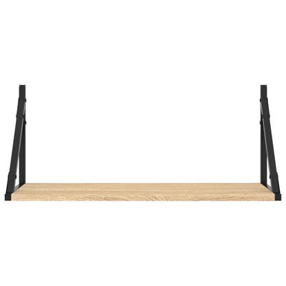Wandschappen 2 St 60X25X25,5 Cm Bewerkt Hout Sonoma Eikenkleur