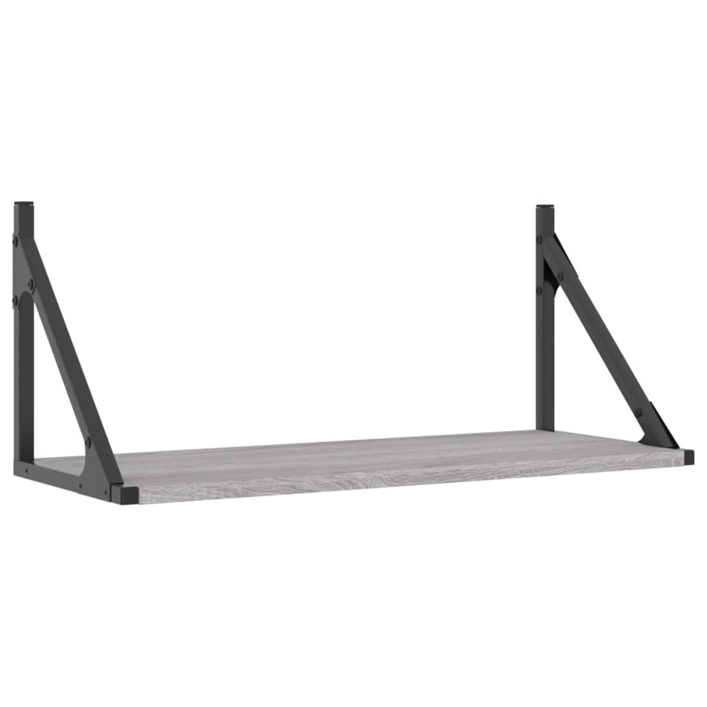 Wandschappen 2 St 60X25X25,5 Cm Bewerkt Hout Grijs Sonoma Eiken
