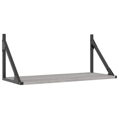 Wandschappen 2 St 60X25X25,5 Cm Bewerkt Hout Grijs Sonoma Eiken