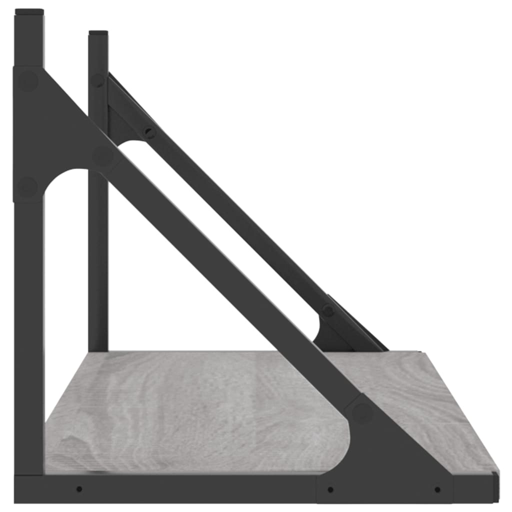 Wandschappen 2 St 60X25X25,5 Cm Bewerkt Hout Grijs Sonoma Eiken