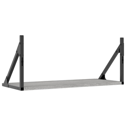 Wandschappen 2 St 60X25X25,5 Cm Bewerkt Hout Grijs Sonoma Eiken