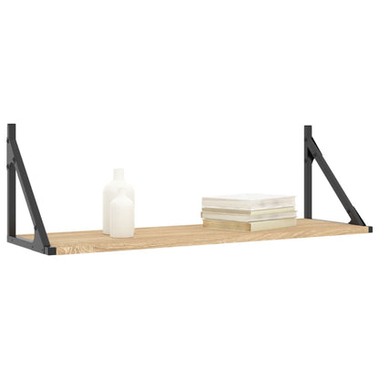 Wandschappen 2 St 80X25X25,5 Cm Bewerkt Hout Sonoma Eikenkleur