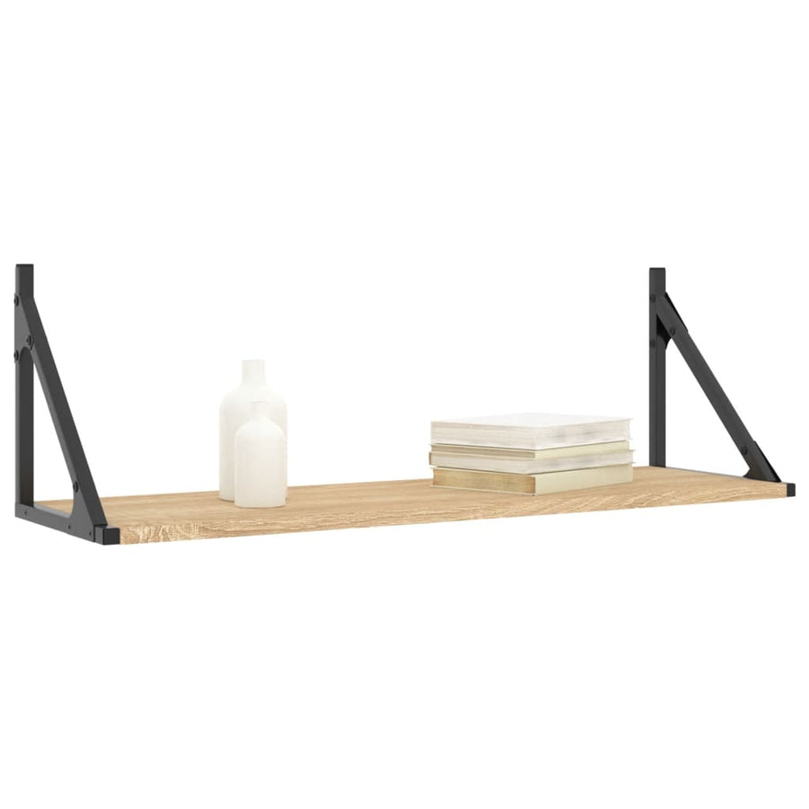 Wandschappen 2 St 80X25X25,5 Cm Bewerkt Hout Sonoma Eikenkleur